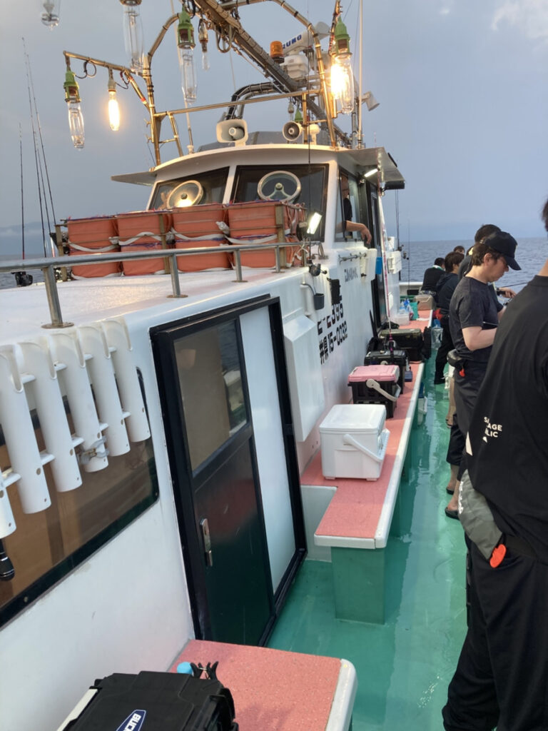 大海原で…