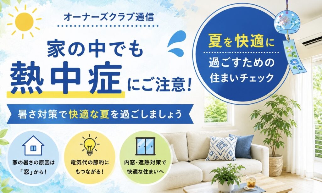 家の中でも熱中症にご注意！